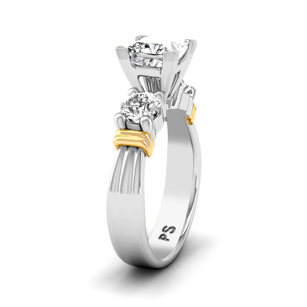 0.85-2.00 CT Round &amp; Princess Cut Diamonds - Engagement Ring
