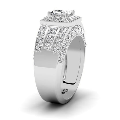 2.95-5.45 CT Round &amp; Princess Cut Lab Grown Diamonds - Engagement Ring