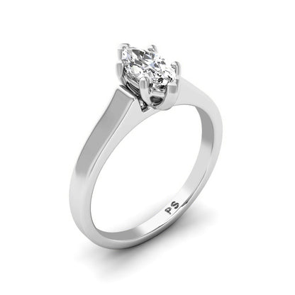 0.50-3.00 CT Marquise Cut Lab Grown Diamonds - Solitaire Ring
