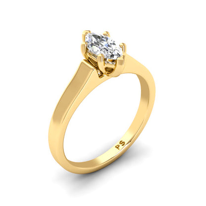 0.50-3.00 CT Marquise Cut Lab Grown Diamonds - Solitaire Ring