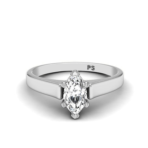 0.50 - 3.00 CT Marquise Cut Lab Grown Diamonds - Solitaire Ring - Primestyle.com