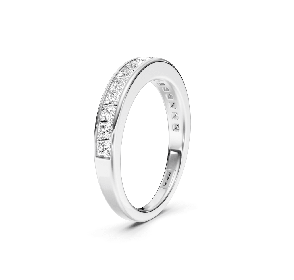 0.90 CT Princess Cut Diamonds - Wedding Rings