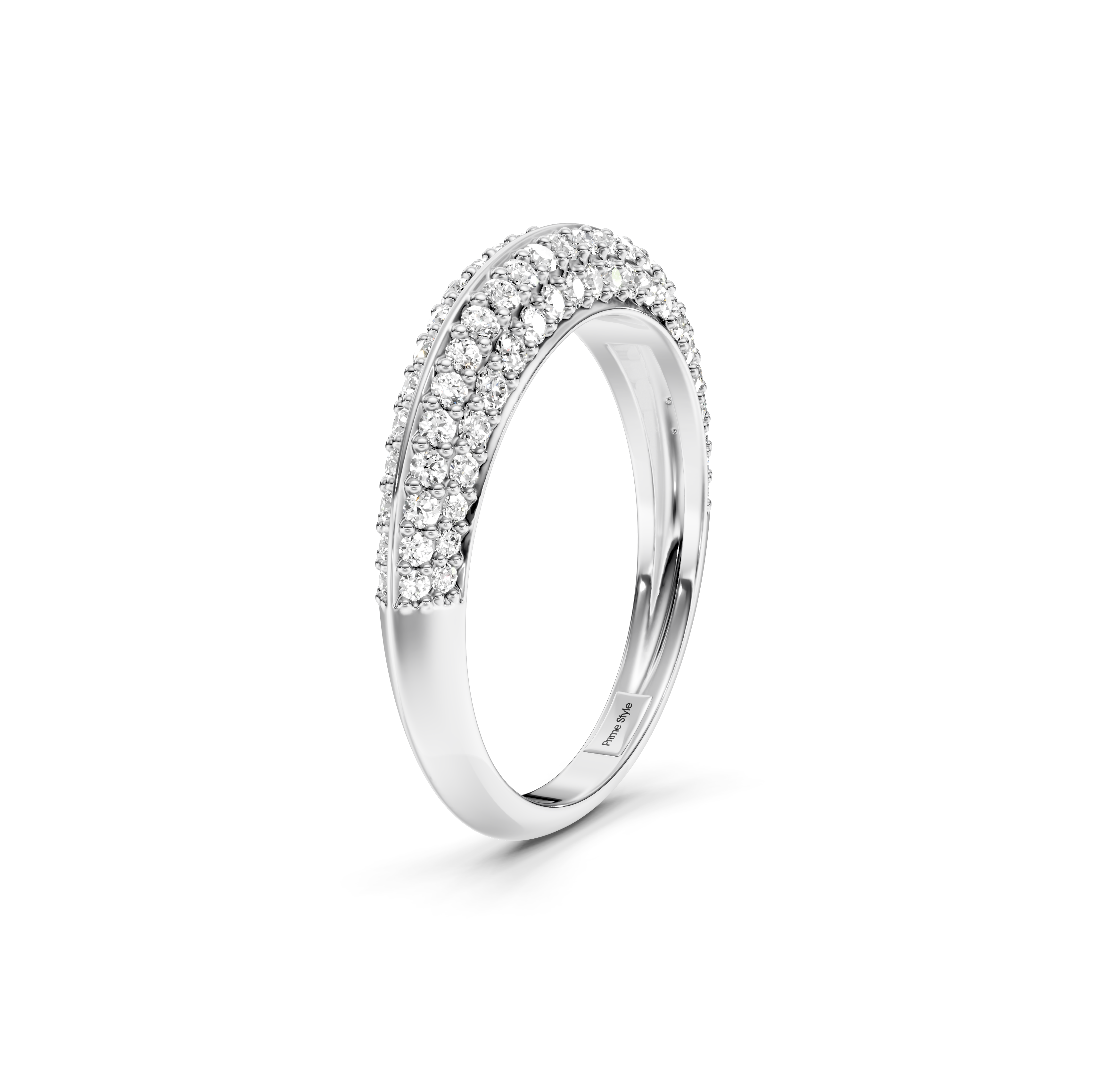 0.80 CT Round Cut Natural Diamonds - Wedding Band