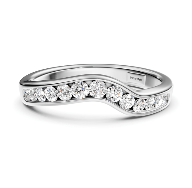0.25 CT Round Cut Lab Grown Diamonds - Wedding Band