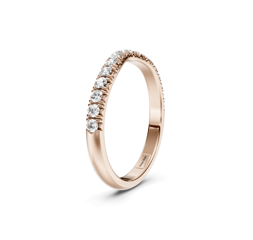 0.30 CT Round Cut Diamonds - Wedding Band - Primestyle.com