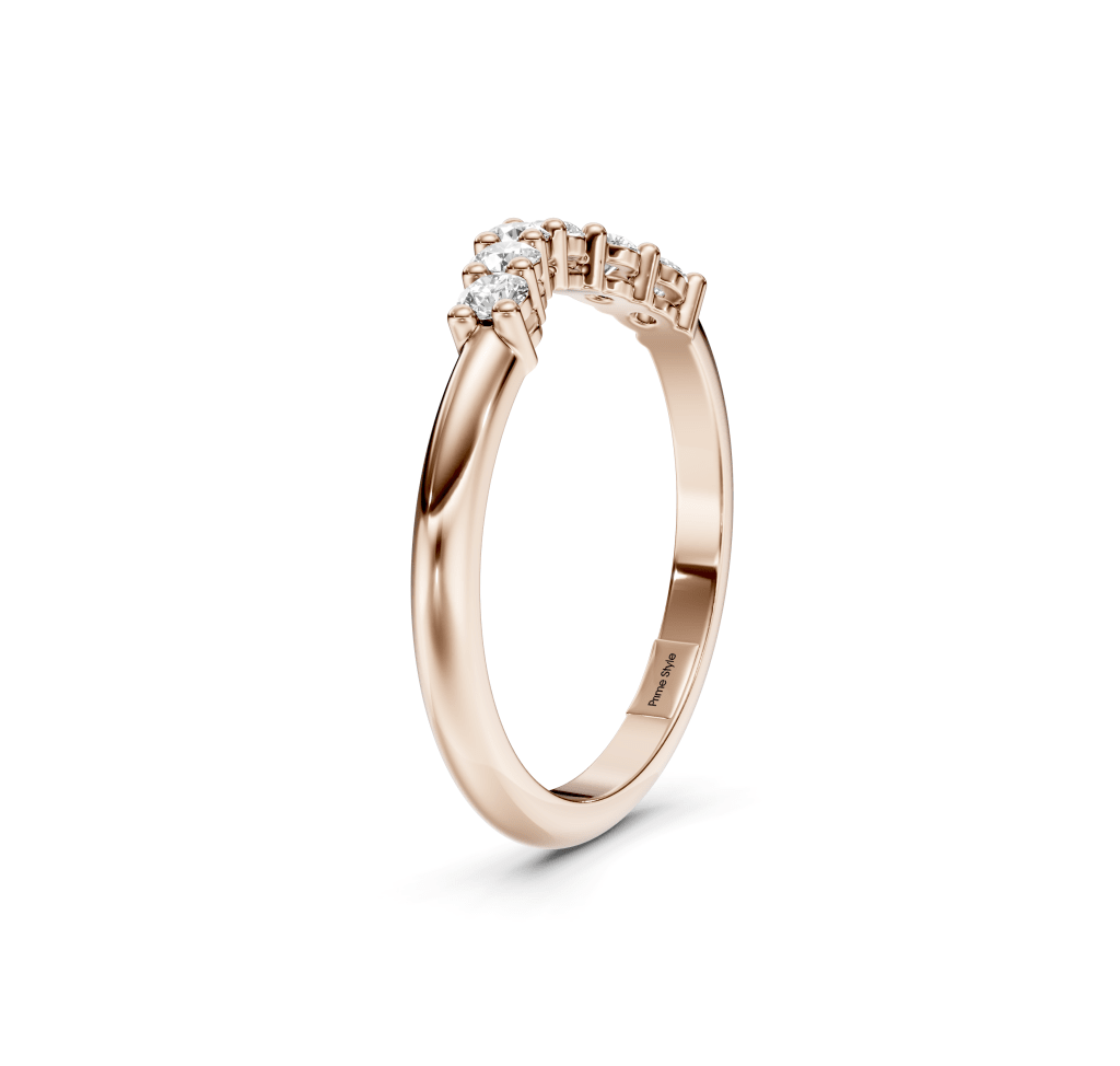 1.15 CT Round Cut Lab Grown Diamonds - Wedding Band