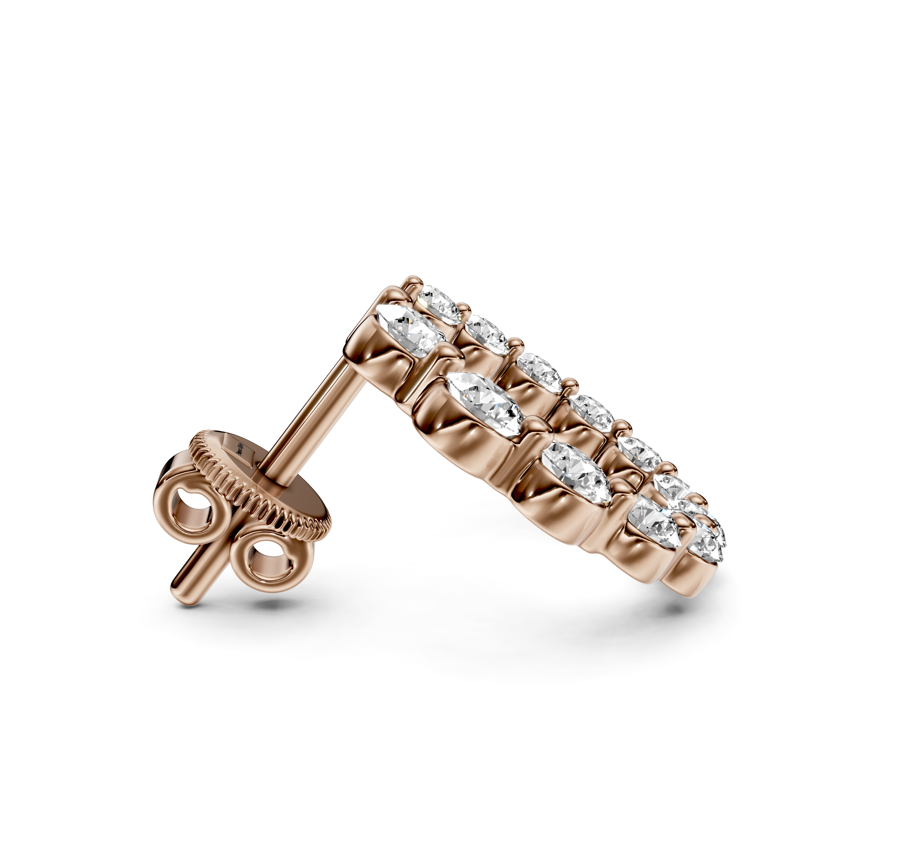 1.80 CT Round Cut Diamonds - Diamond Earrings