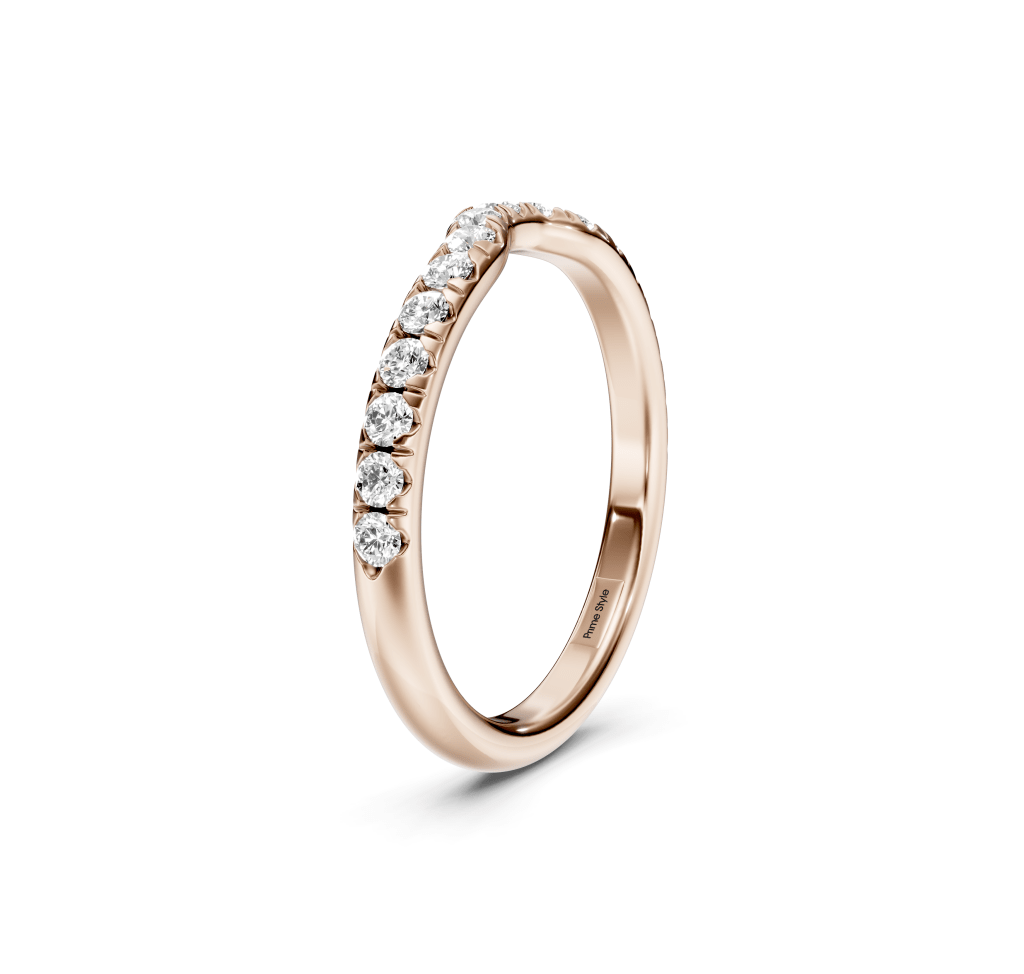 0.40 CT Round Cut Lab Grown Diamonds - Wedding Band
