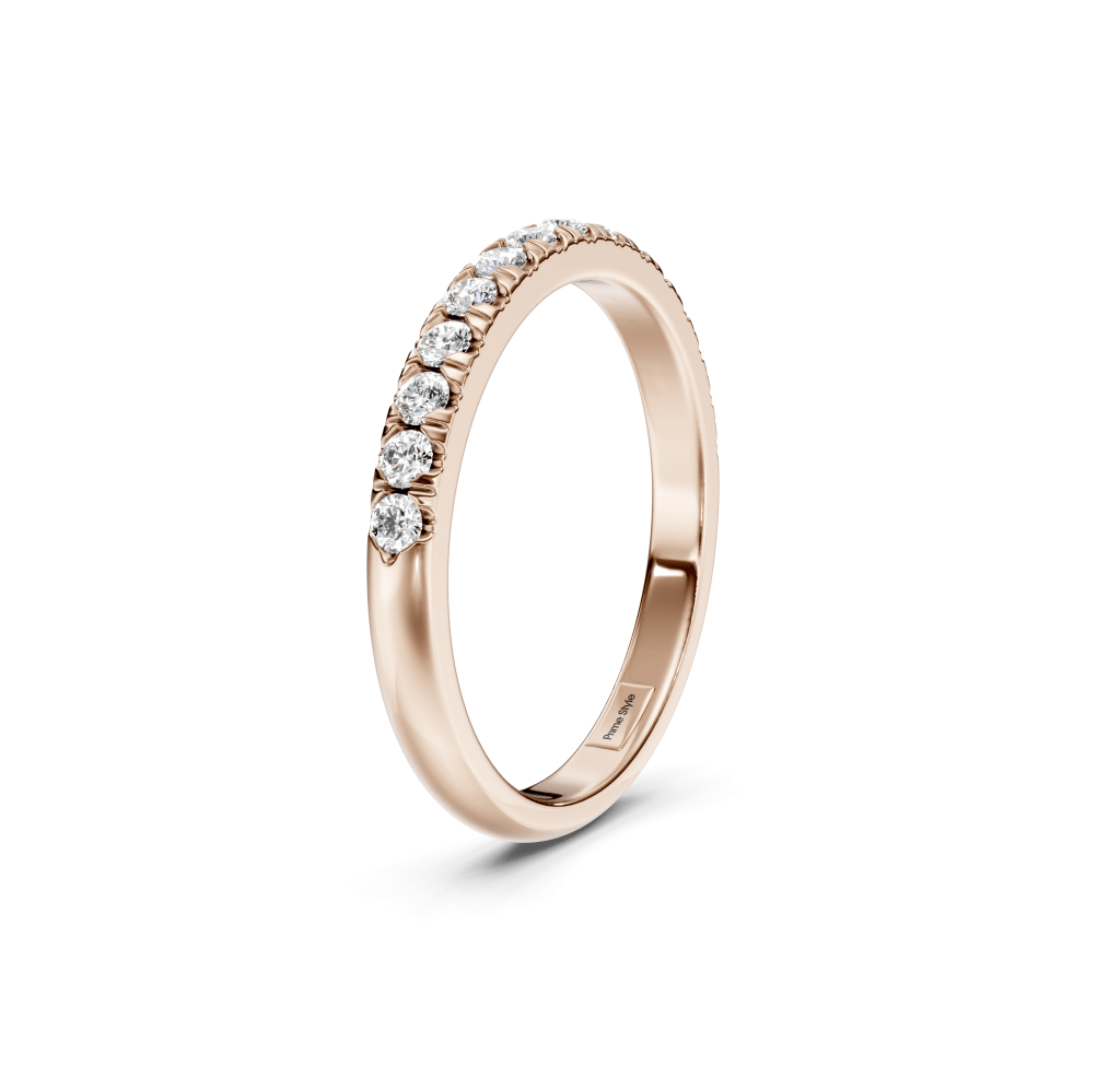 0.35 CT Round Cut Diamonds - Wedding Band - Primestyle.com