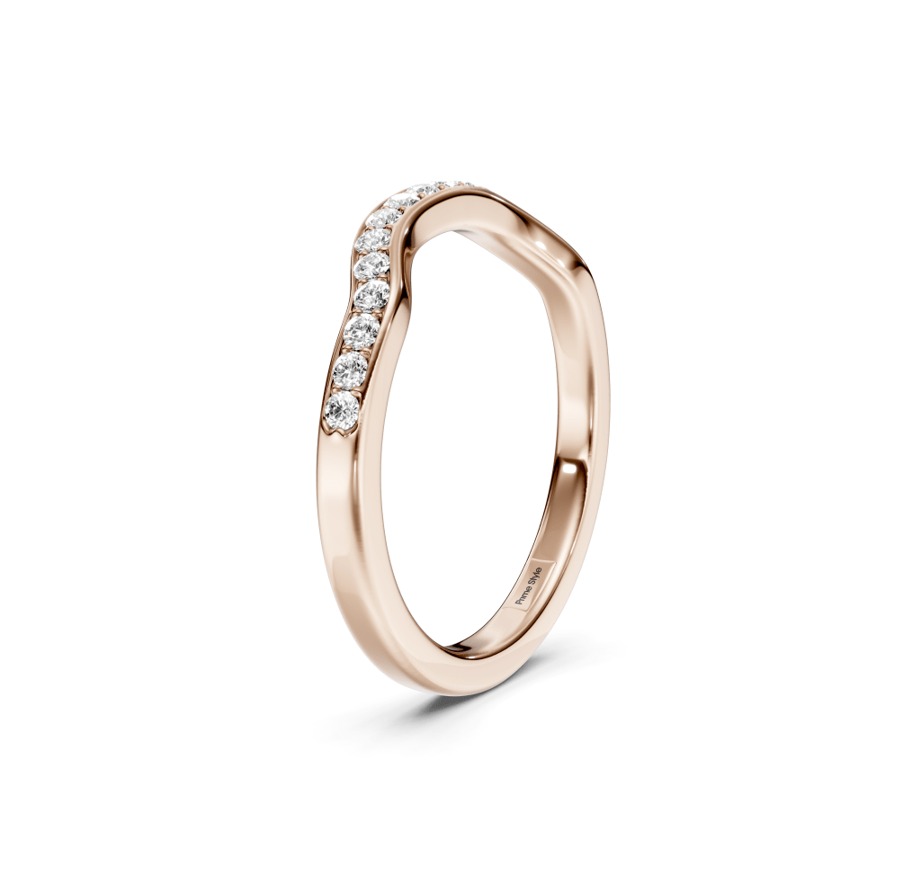0.20 CT Round Cut Lab Grown Diamonds - Wedding Band
