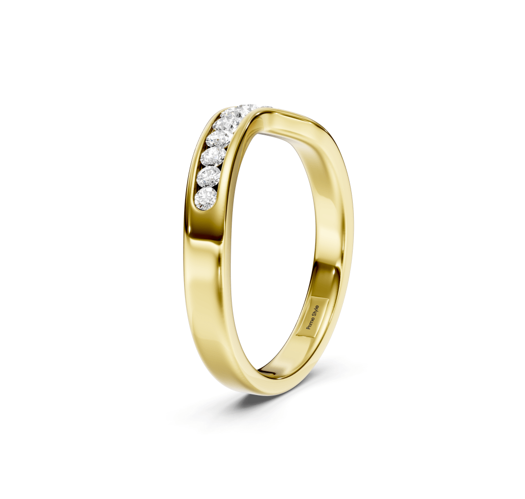 0.25 CT Round Cut Lab Grown Diamonds - Wedding Band
