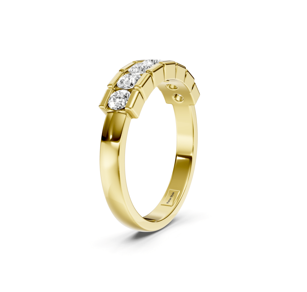 0.80 CT Round Cut Natural Diamonds - Wedding Band - Primestyle.com
