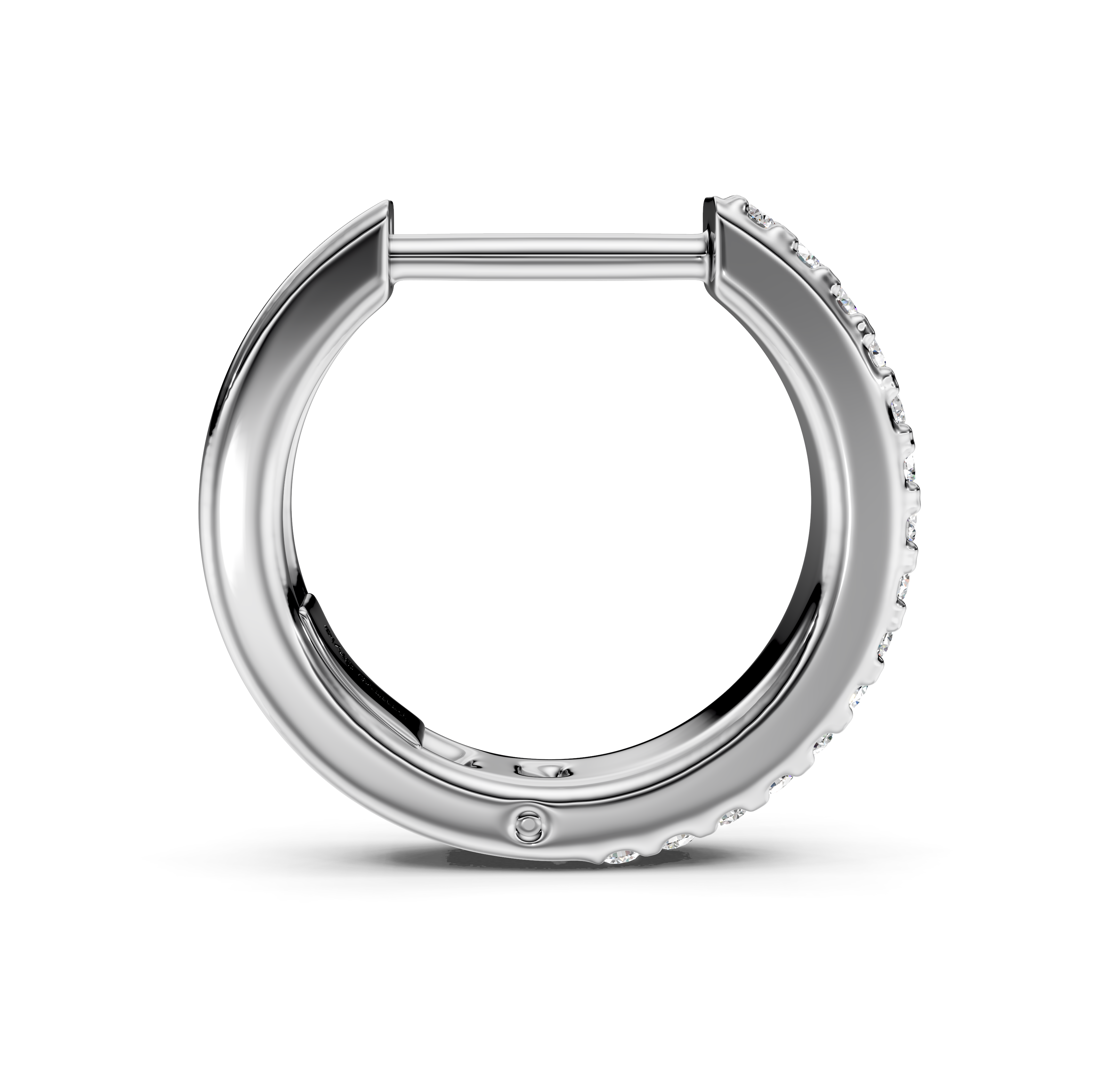 0.20 CT Round Cut Diamonds - Hoop And Drop And Earrings