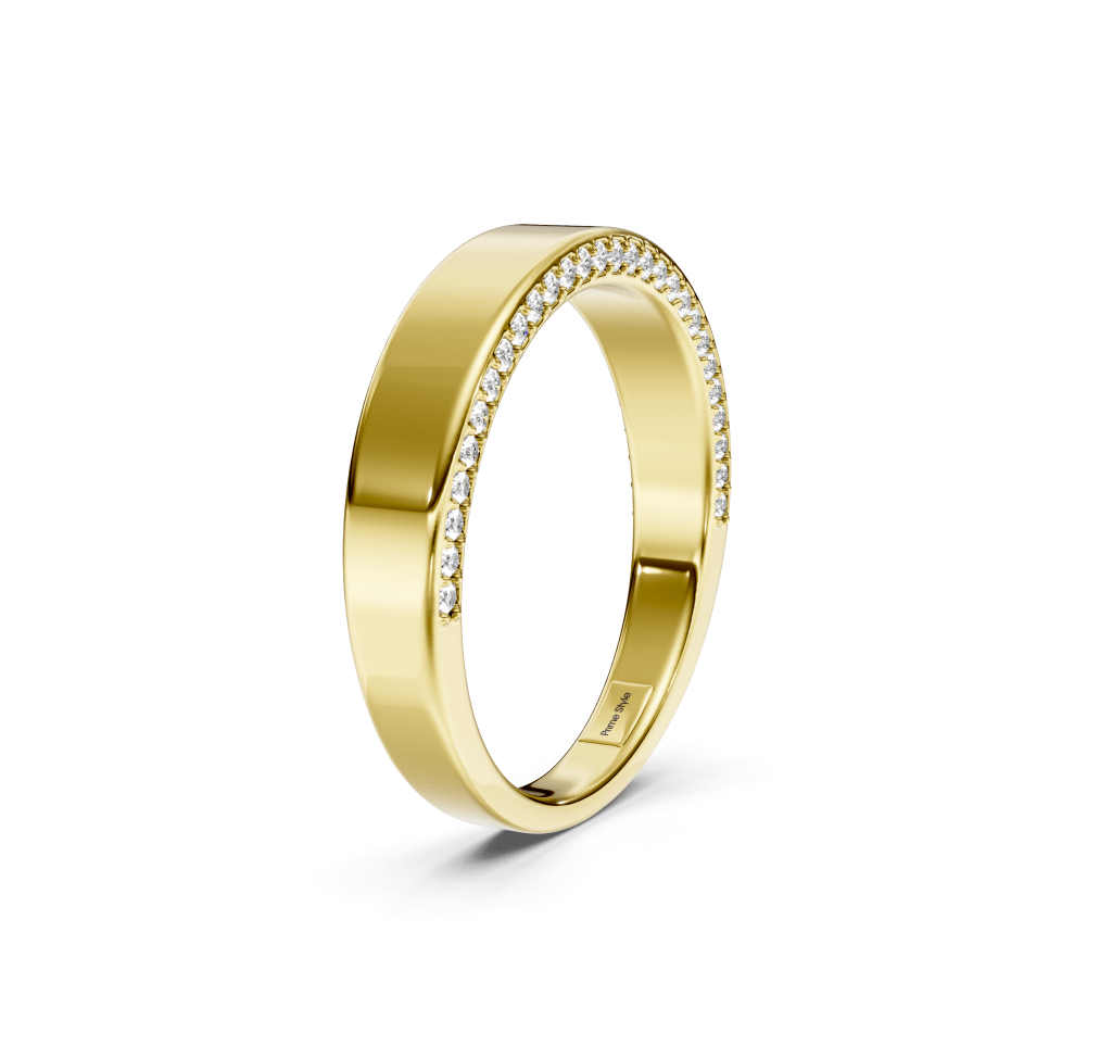 0.30 CT Round Cut Lab Grown Diamonds - Wedding Band - Primestyle.com