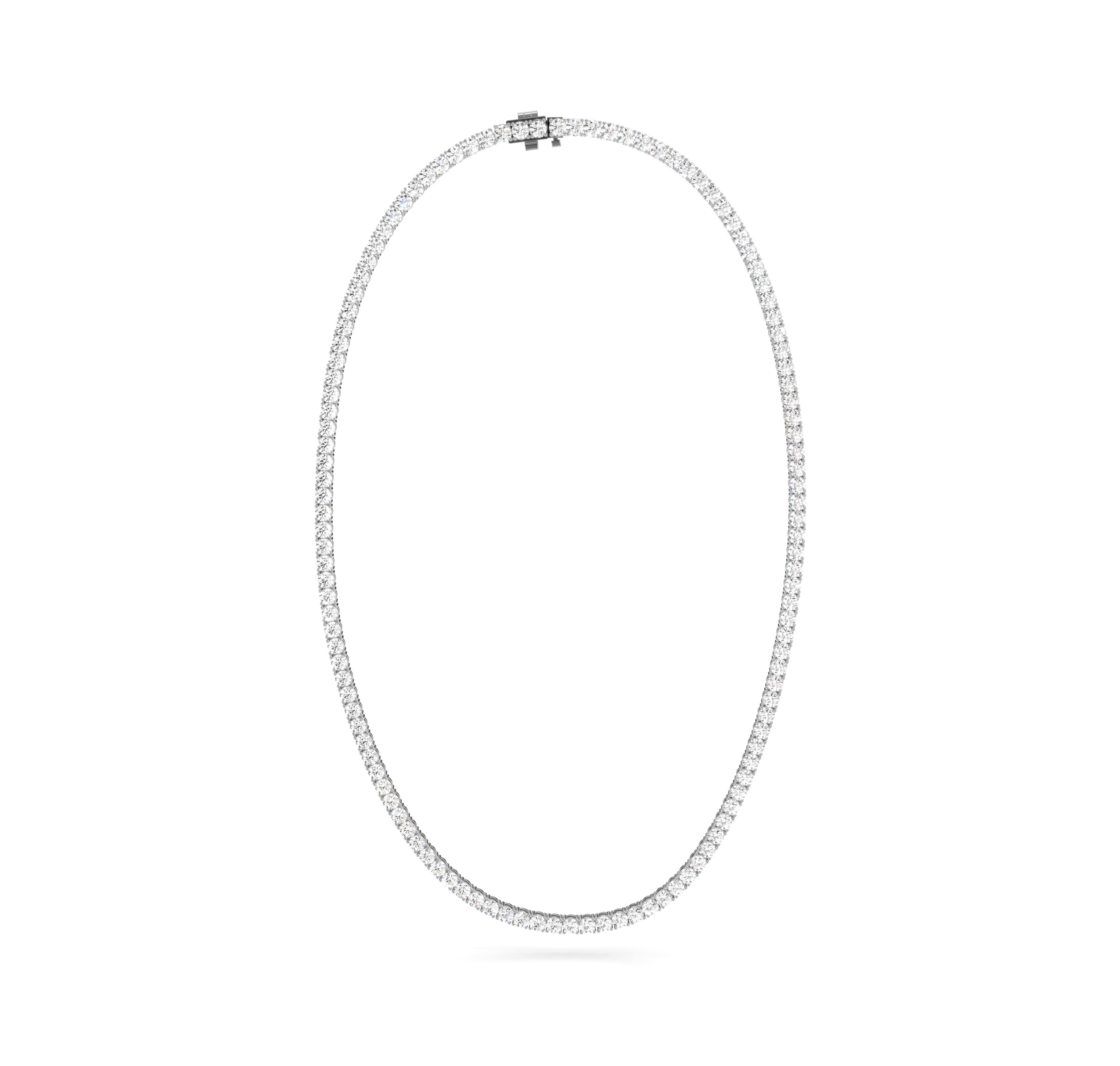 8.00 CT Round Cut Diamonds - Diamond Necklace