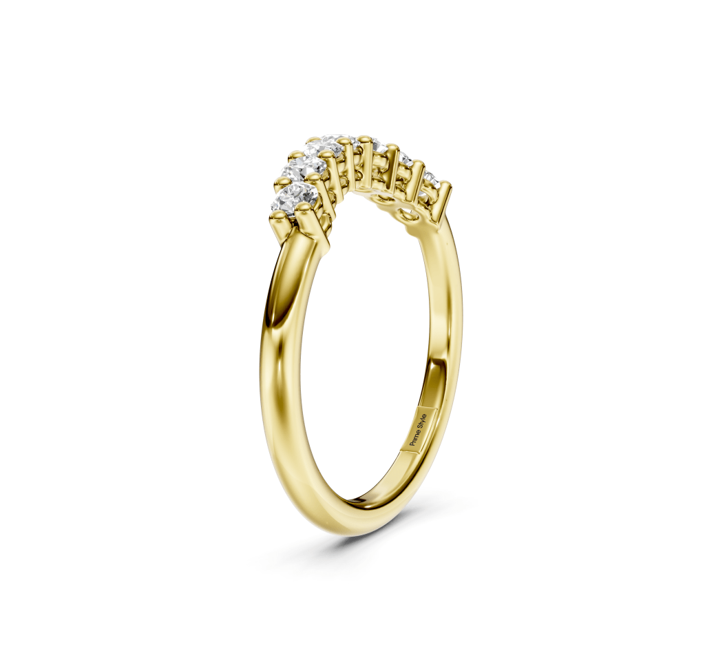 0.40 CT Round Cut Lab Grown Diamonds - Wedding Band