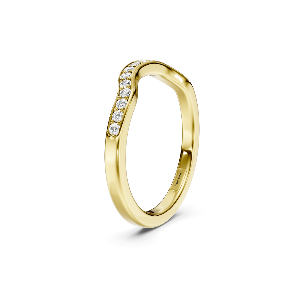 0.20 CT Round Cut Lab Grown Diamonds - Wedding Band - Primestyle.com