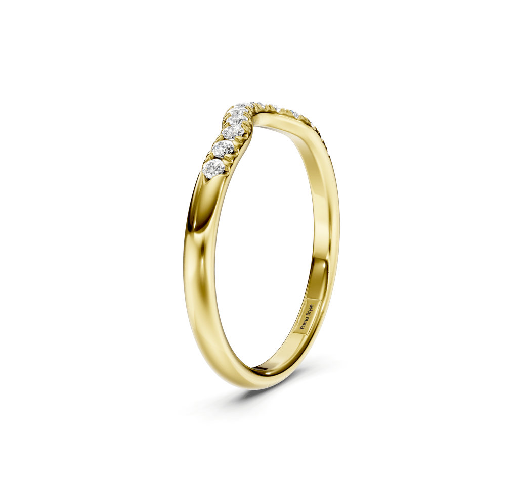 0.15 CT Round Cut Lab Grown Diamonds - Wedding Band