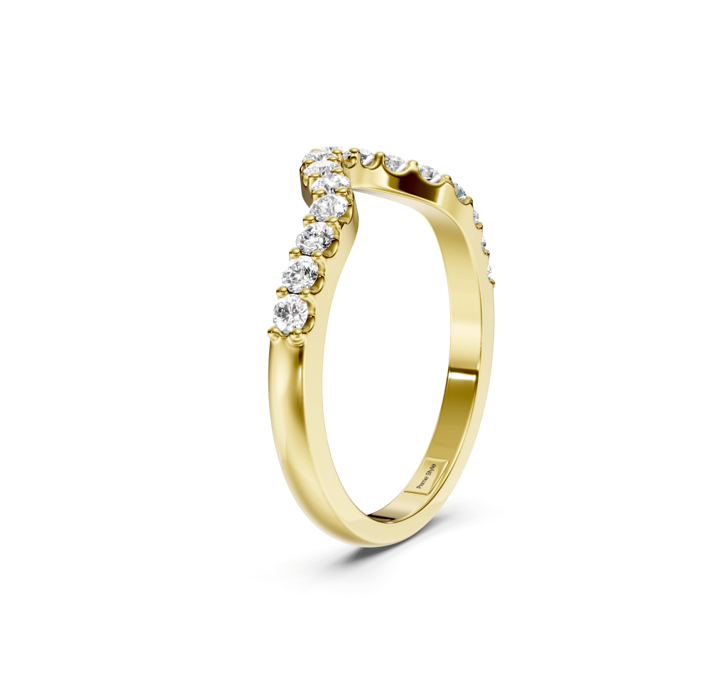 0.45 CT Round Cut Natural Diamonds - Wedding Band - Primestyle.com