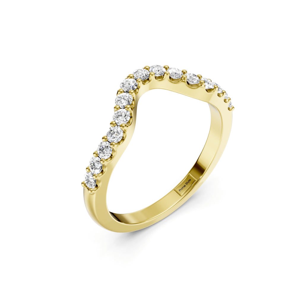 0.45 CT Round Cut Natural Diamonds - Wedding Band