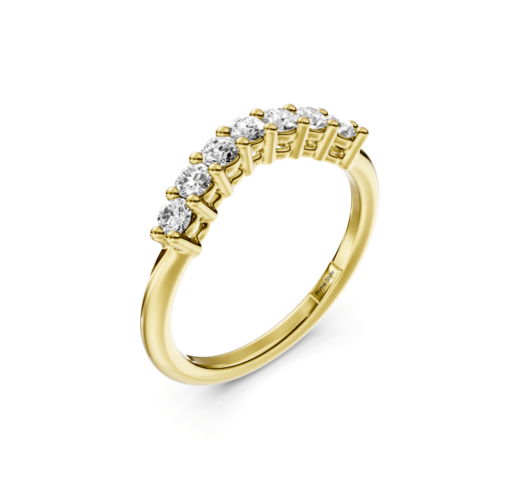 0.40 CT Round Cut Lab Grown Diamonds - Wedding Band