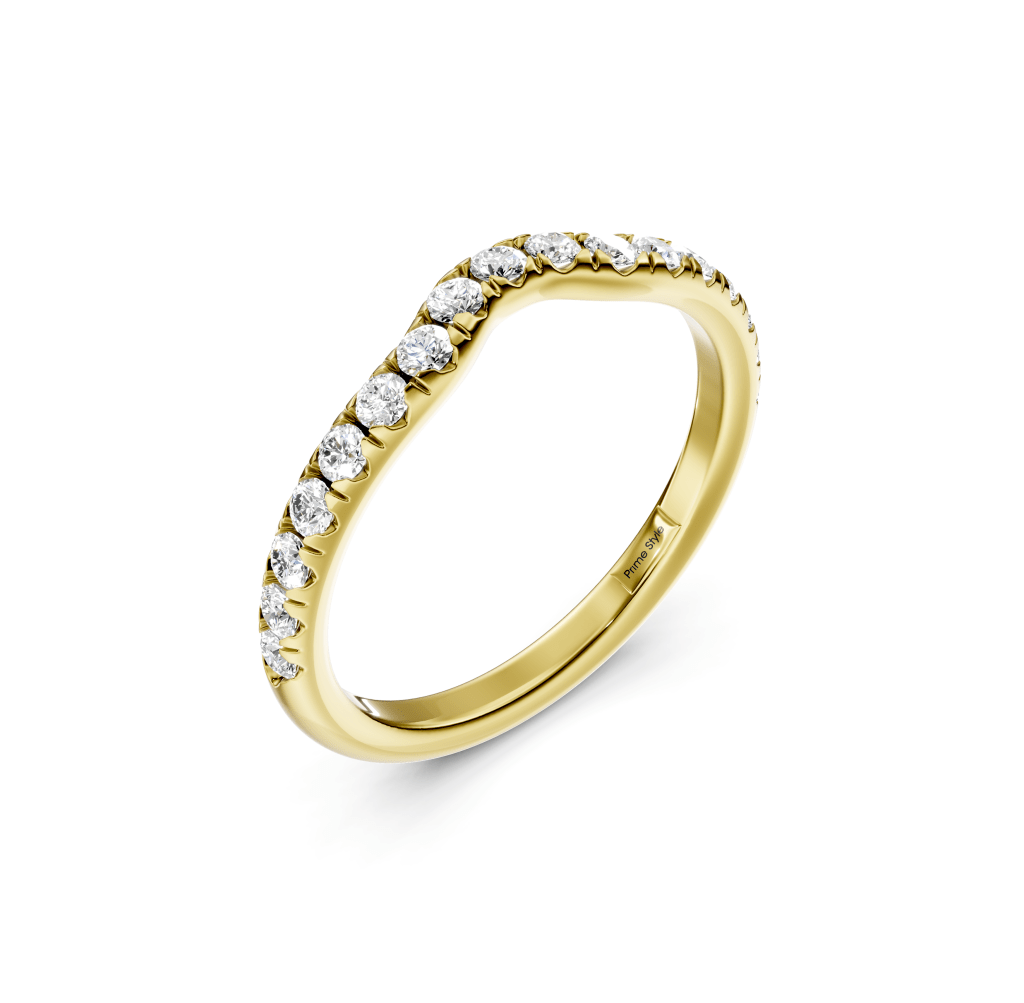 0.40 CT Round Cut Lab Grown Diamonds - Wedding Band