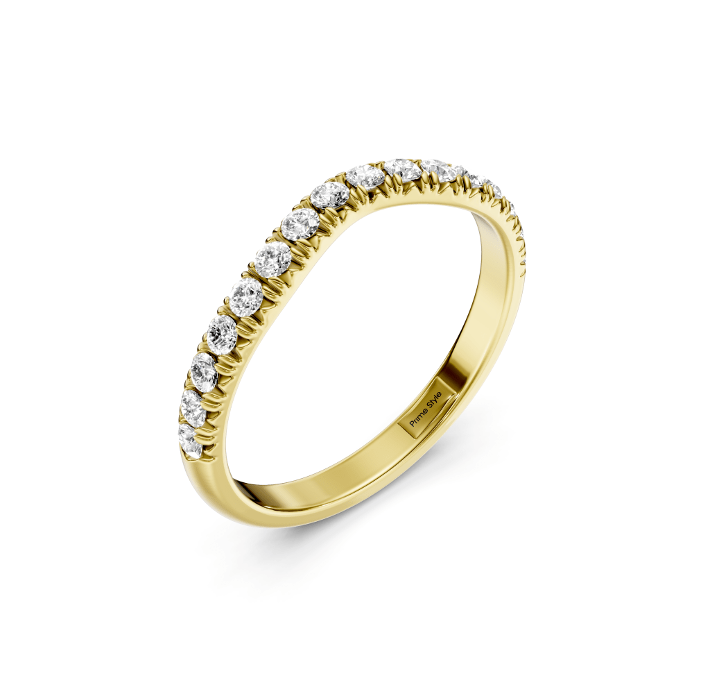 0.30 CT Round Cut Lab Grown Diamonds - Wedding Band
