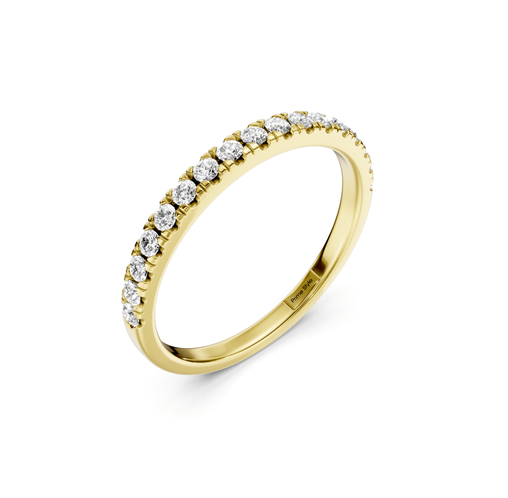 0.35 CT Round Cut Lab Grown Diamonds - Wedding Band