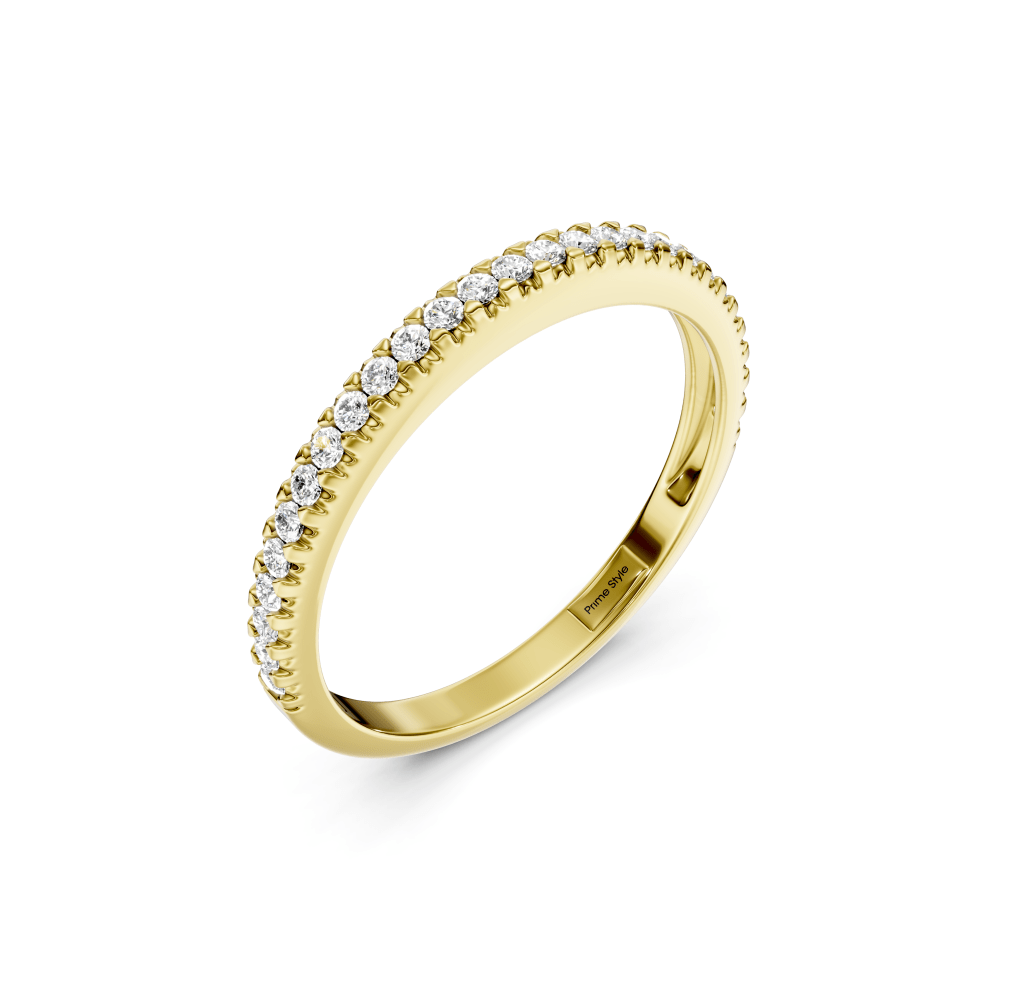0.25 CT Round Cut Natural Diamonds - Wedding Band