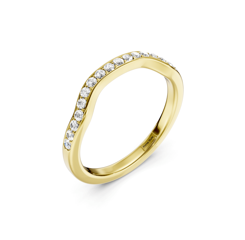 0.20 CT Round Cut Lab Grown Diamonds - Wedding Band - Primestyle.com