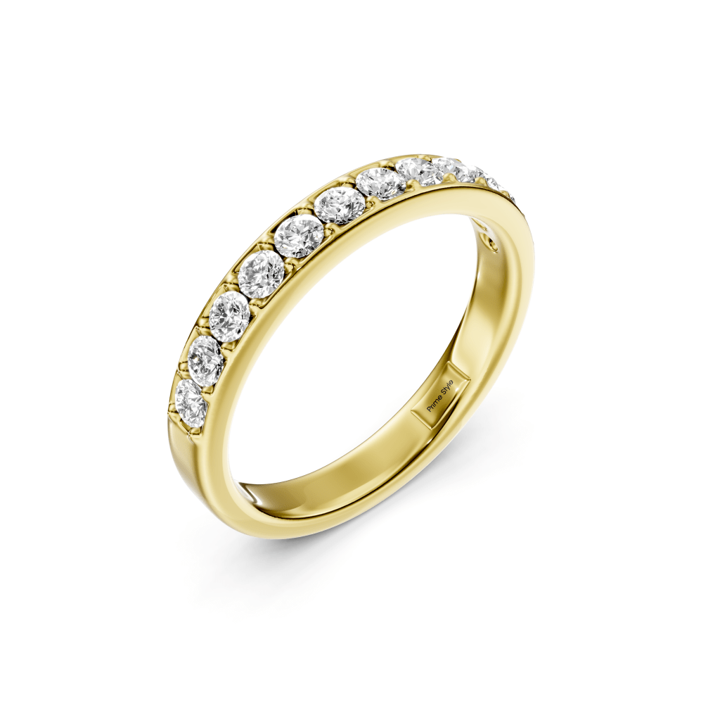 0.55 CT Round Cut Natural Diamonds - Wedding Band