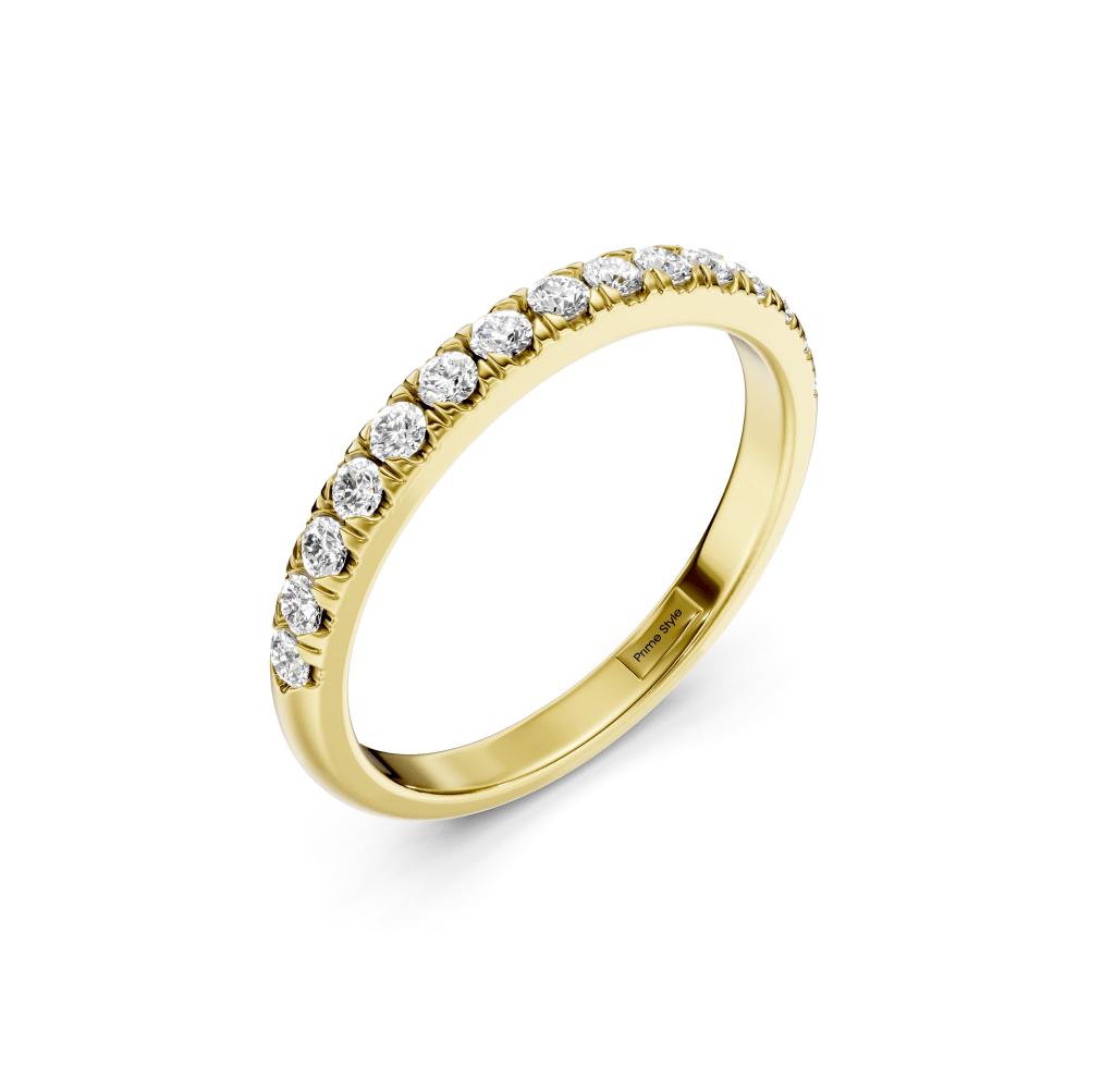 0.35 CT Round Cut Diamonds - Wedding Band - Primestyle.com