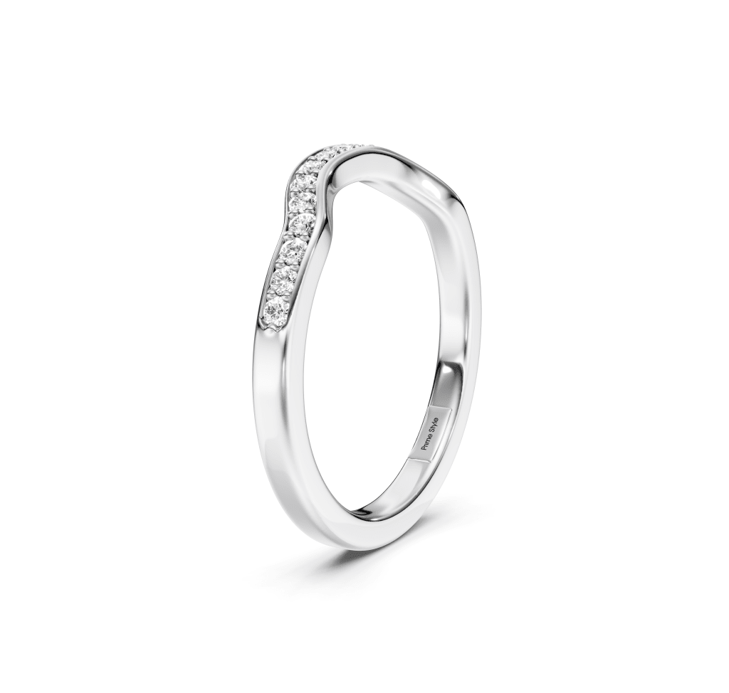 0.20 CT Round Cut Lab Grown Diamonds - Wedding Band - Primestyle.com