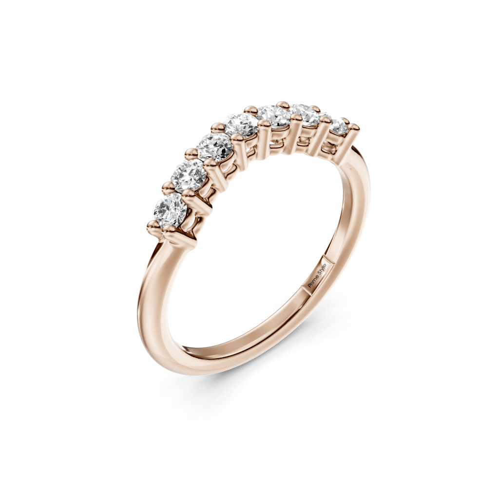 0.40 CT Round Cut Lab Grown Diamonds - Wedding Band - Primestyle.com