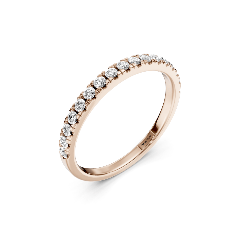 0.35 CT Round Cut Lab Grown Diamonds - Wedding Band