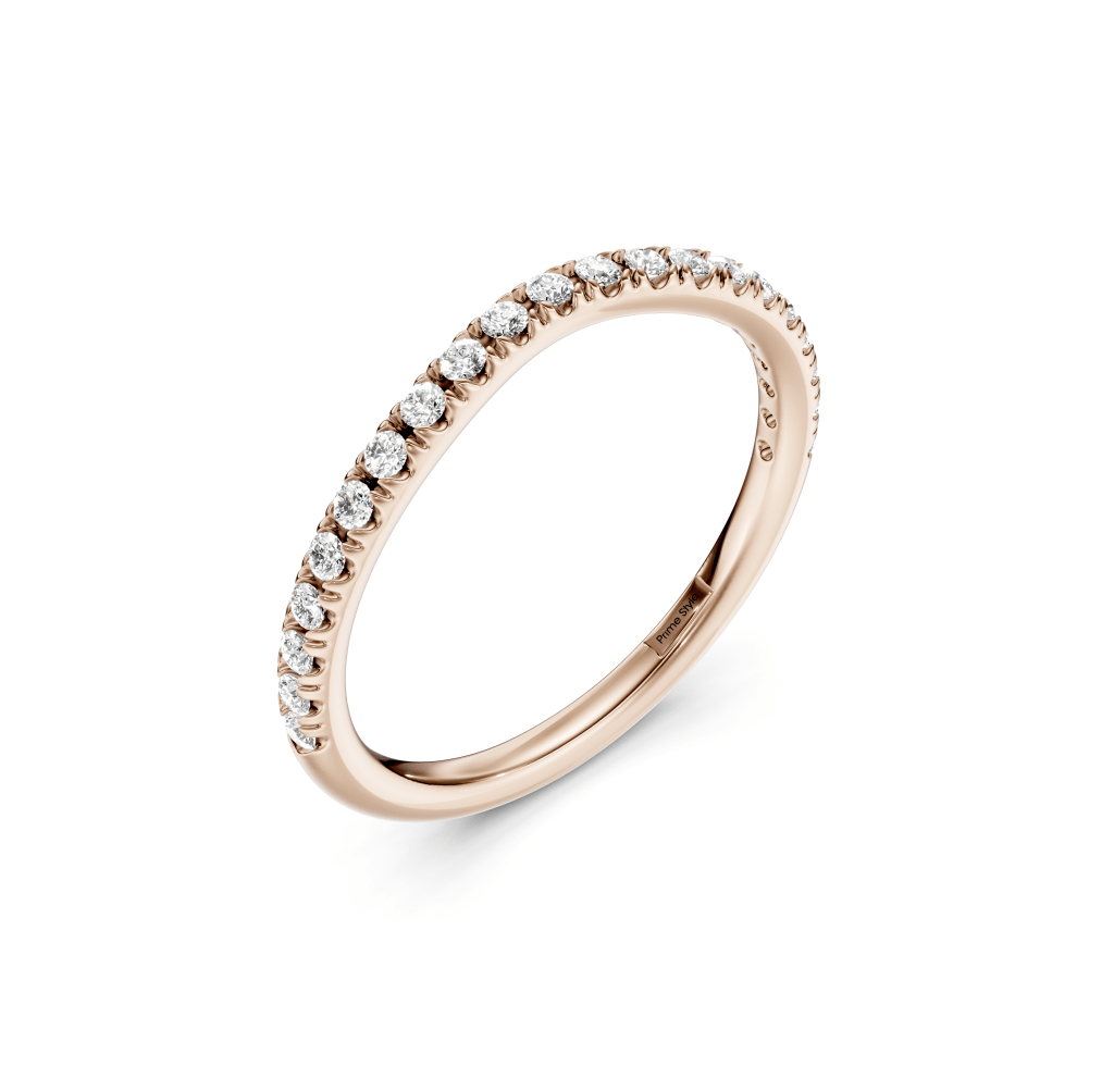 0.15 CT Round Cut Lab Grown Diamonds - Wedding Band - Primestyle.com