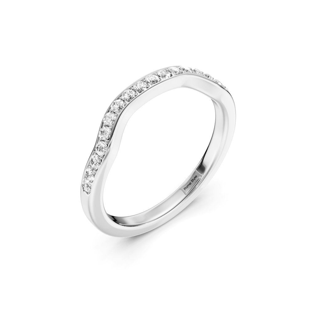 0.20 CT Round Cut Lab Grown Diamonds - Wedding Band