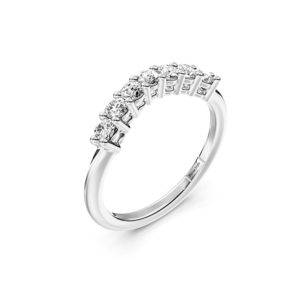 0.40 CT Round Cut Lab Grown Diamonds - Wedding Band - Primestyle.com