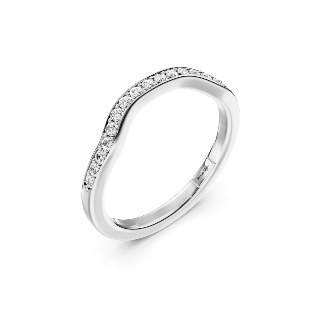 0.20 CT Round Cut Lab Grown Diamonds - Wedding Band