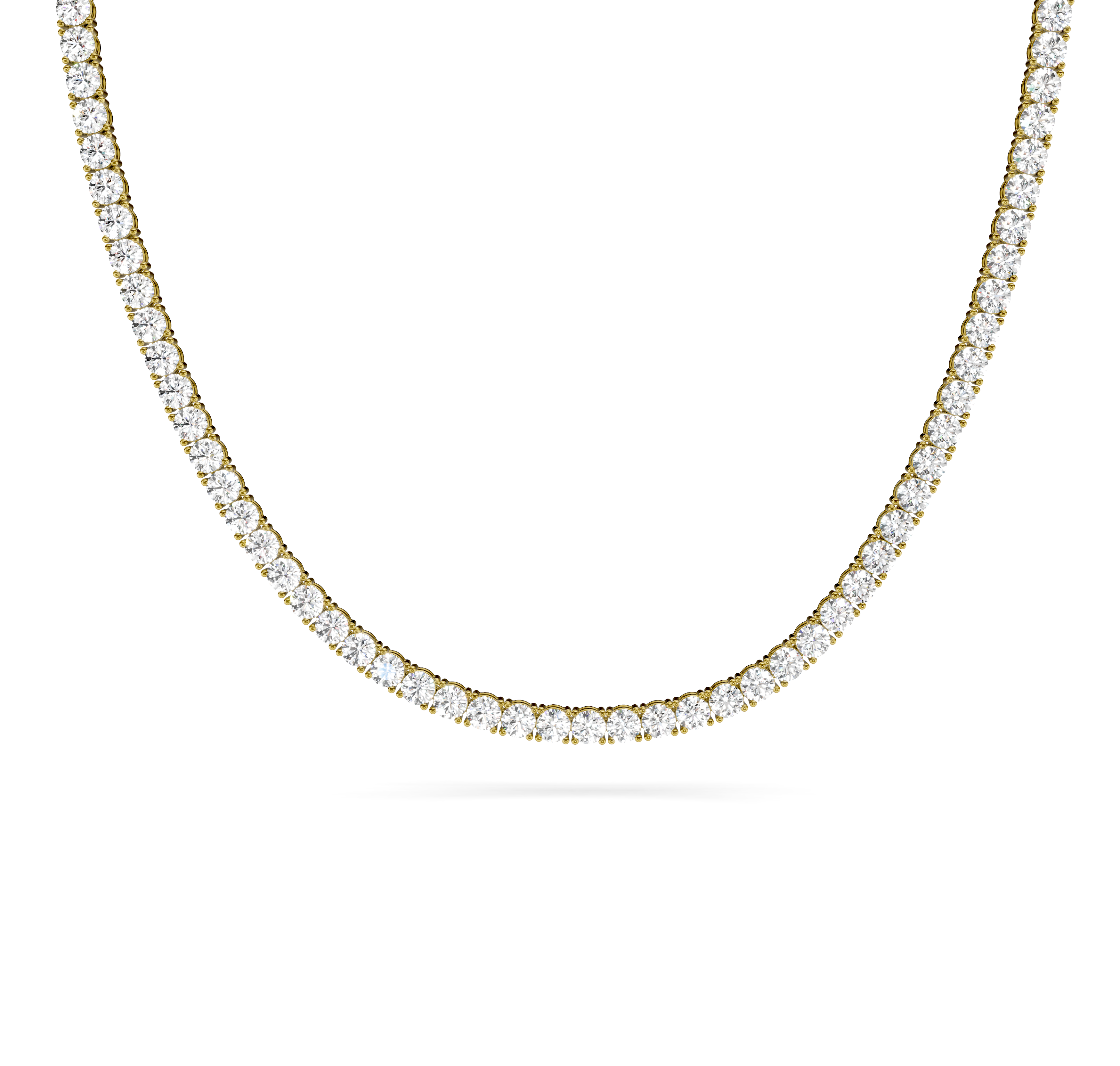 8.00 CT Round Cut Diamonds - Diamond Necklace