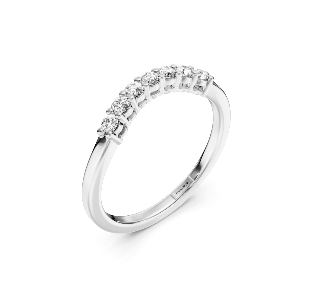 0.25 CT Round Cut Lab Grown Diamonds - Wedding Band