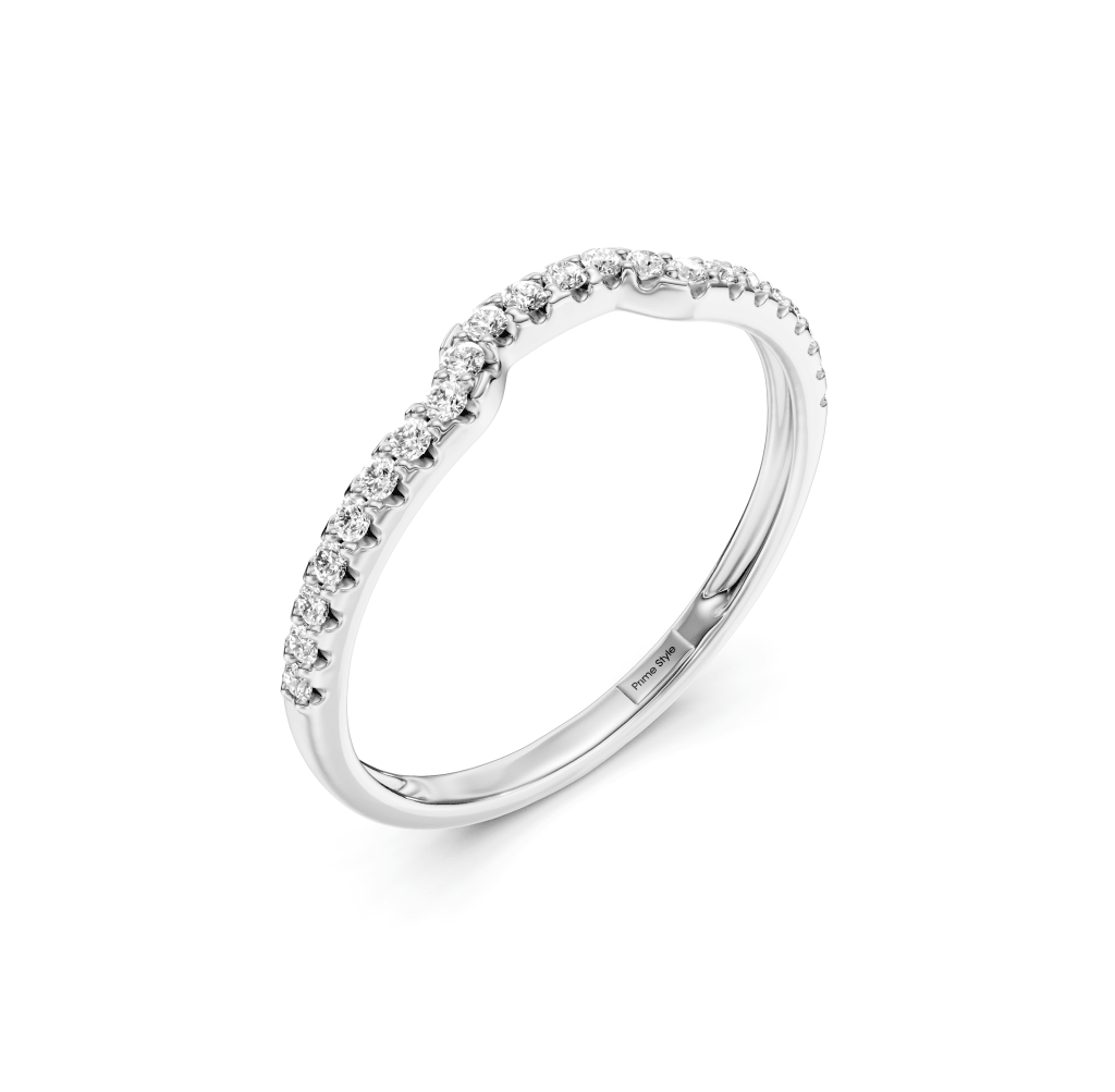 0.25 CT Round Cut Lab Grown Diamonds - Wedding Band