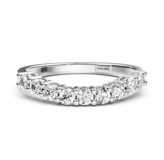 0.50 CT Round Cut Lab Grown Diamonds - Wedding Band