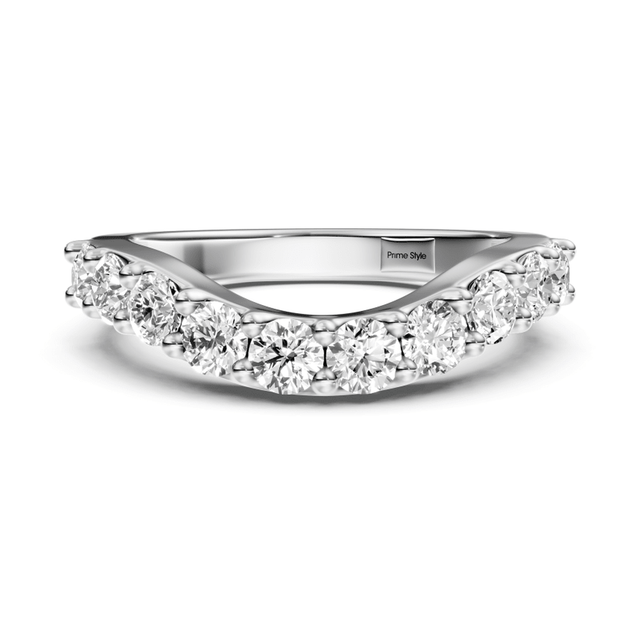 1.15 CT Round Cut Natural Diamonds - Wedding Band