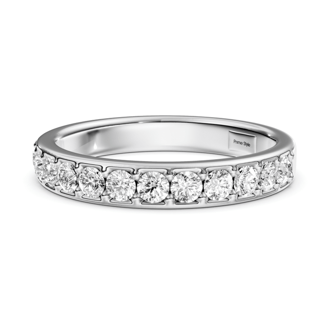 0.55 CT Round Cut Natural Diamonds - Wedding Band