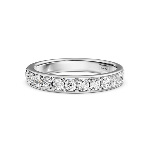 0.55 CT Round Cut Lab Grown Diamonds - Wedding Band