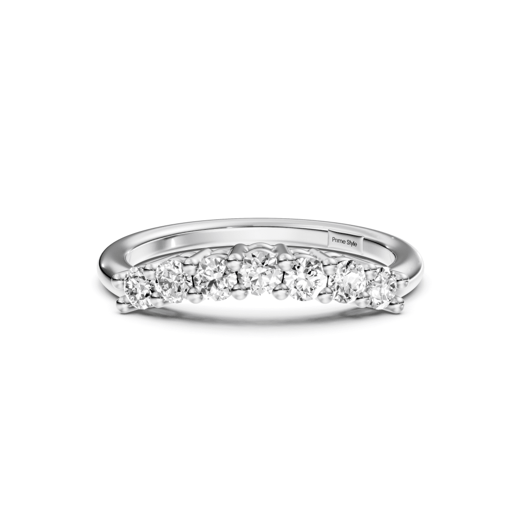 0.40 CT Round Cut Lab Grown Diamonds - Wedding Band - Primestyle.com