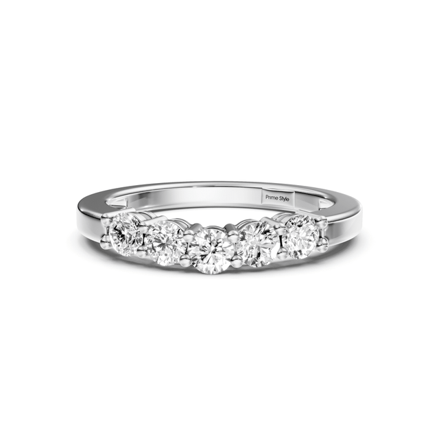 0.50 CT Emerald Cut Natural Diamonds - Wedding Band