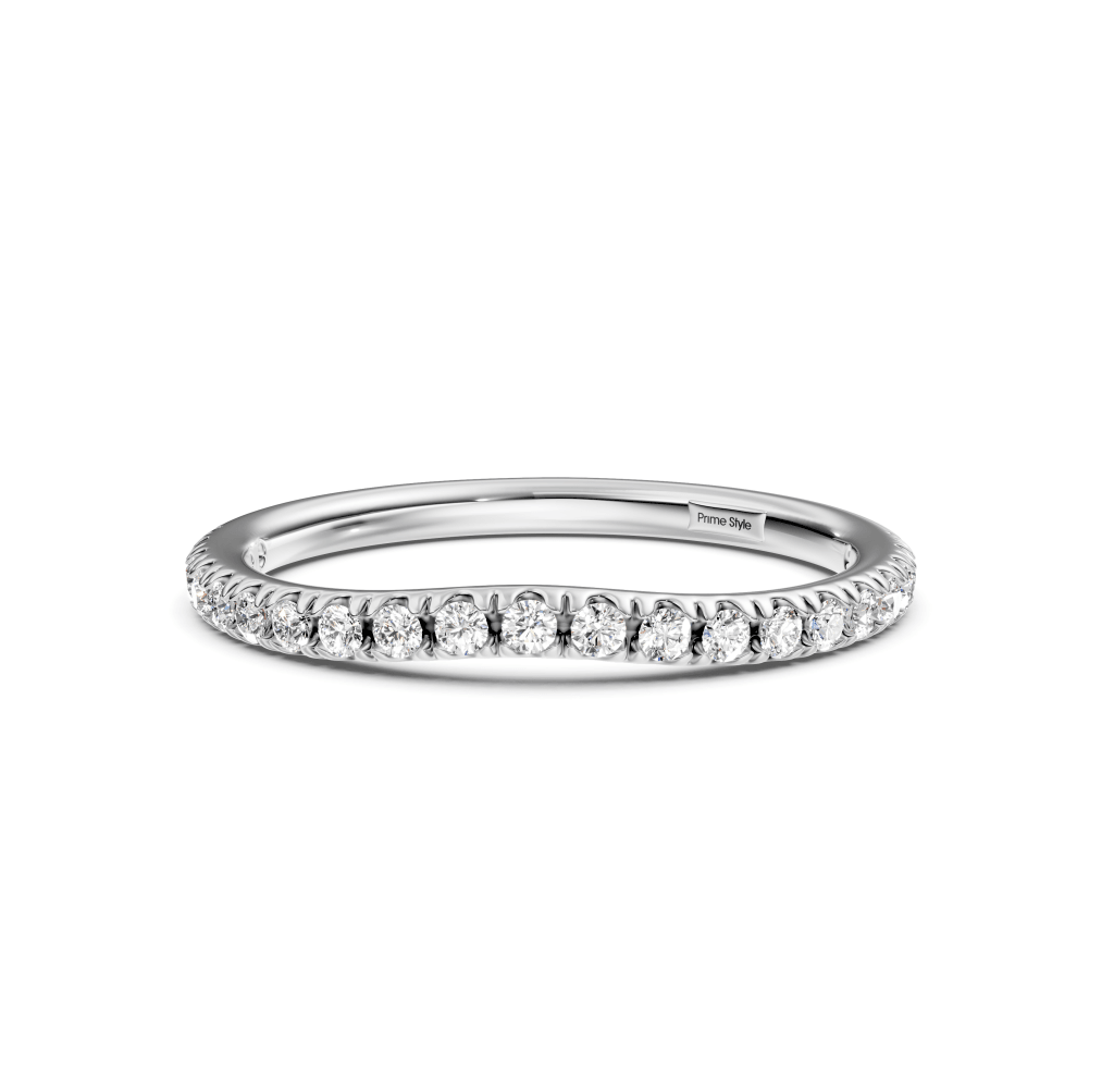 0.15 CT Round Cut Lab Grown Diamonds - Wedding Band