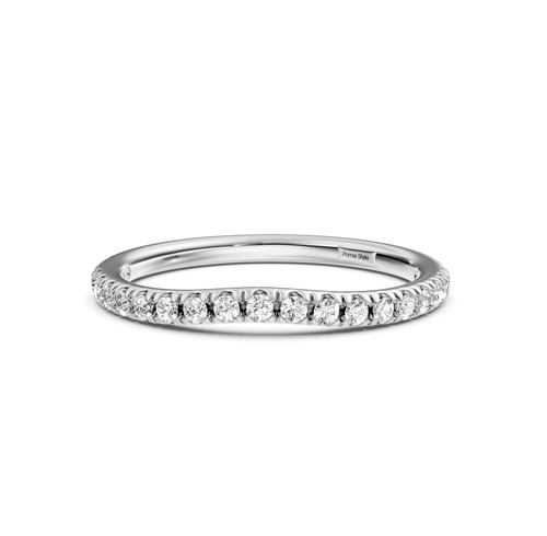 0.15 CT Round Cut Lab Grown Diamonds - Wedding Band - Primestyle.com